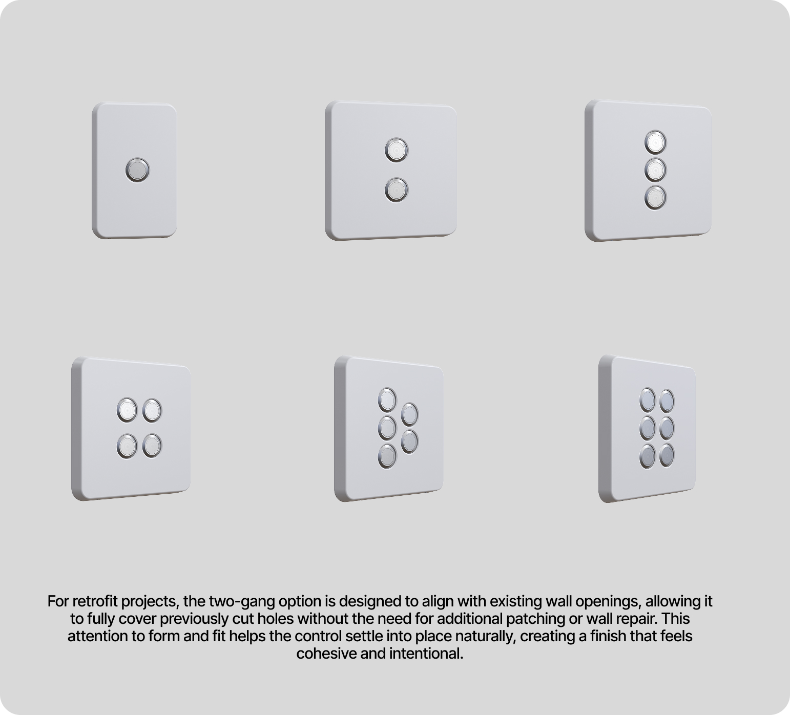 <span class="font-inter font-[400]">Controls that fit any space</span> - frame 3